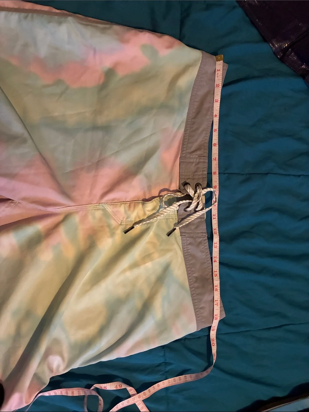 Quiksilver Men's Pastel Tie-Dye Board Shorts - Pink, Mint, Yellow